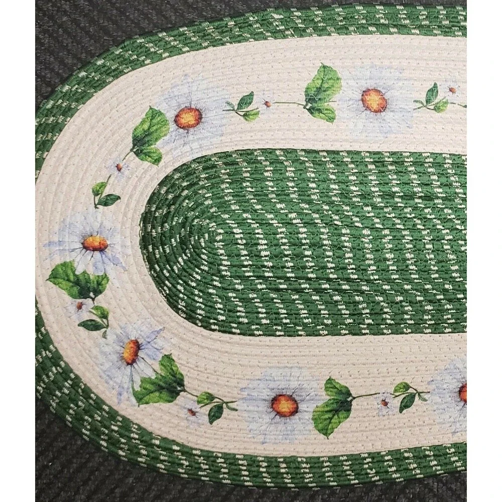 Oval Braided Kitchen Accent Rug (18
